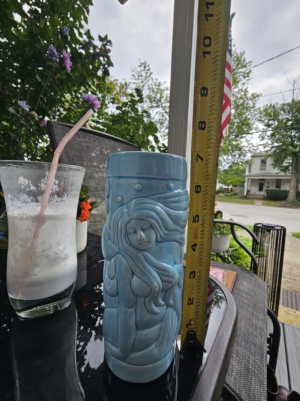 BarConic Blue Mermaid Ceramic Tiki Mug/vase